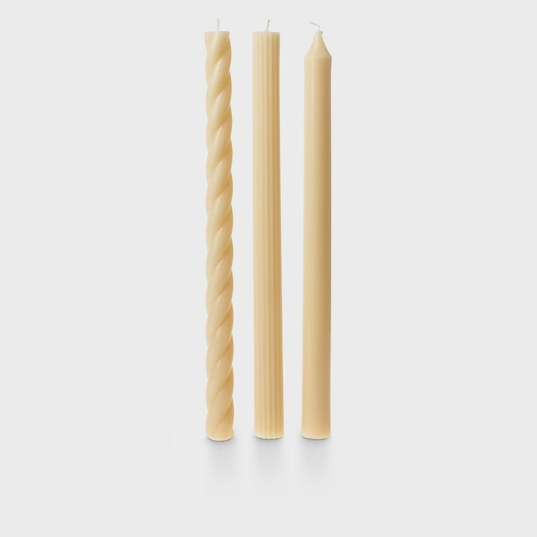 Assorted Candle Tapers 3-Pack - Unscented