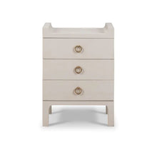 Load image into Gallery viewer, Felton Linen Wrapped Nightstand, Putty
