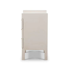 Load image into Gallery viewer, Felton Linen Wrapped Nightstand, Putty
