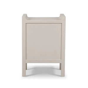 Felton Linen Wrapped Nightstand, Putty