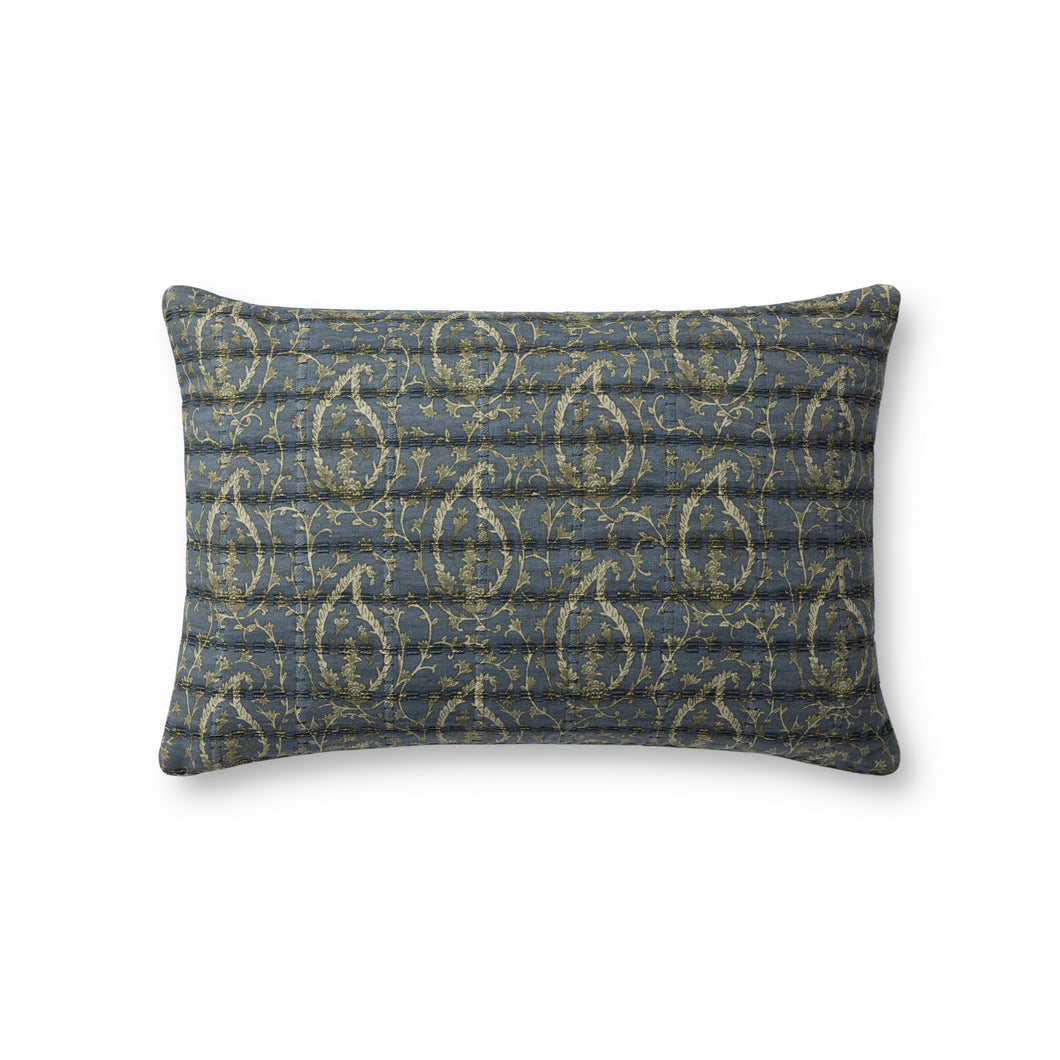 Abbey Throw Pillow, Blue/Green, 13