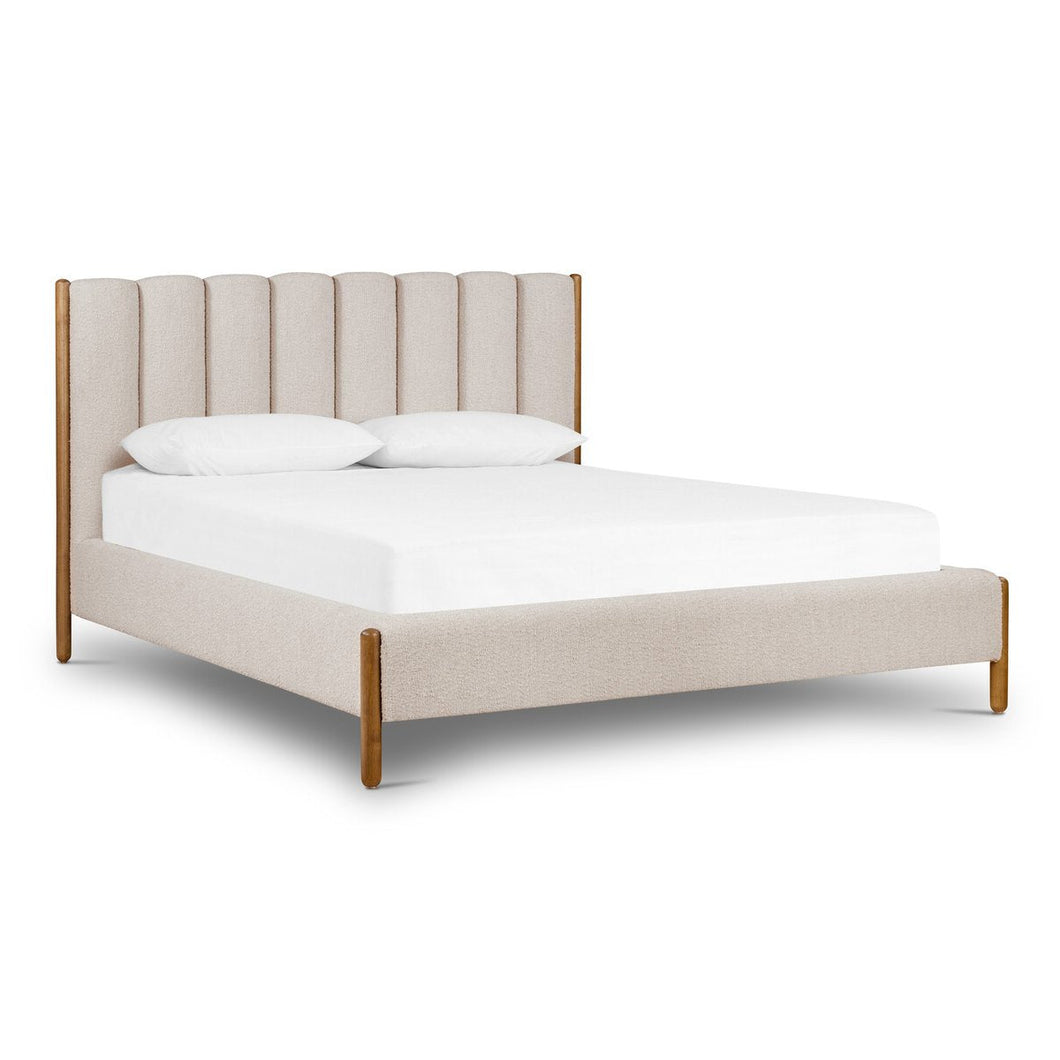 Emma Queen Bed - Knoll Sand