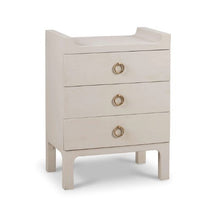 Load image into Gallery viewer, Felton Linen Wrapped Nightstand, Putty
