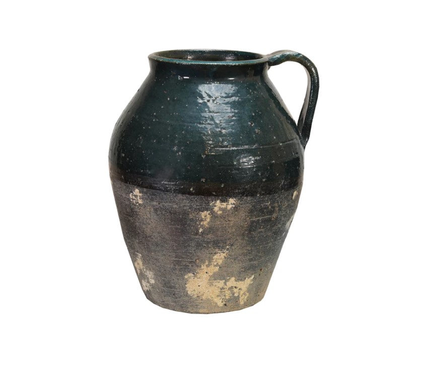 Pegus Decorative Pitcher/Vase - Blue (Each Will Vary)