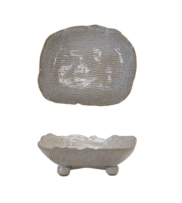 Little Footed Dish - White