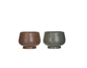 Gubbins Stoneware Footed Bowl, 2 Colors