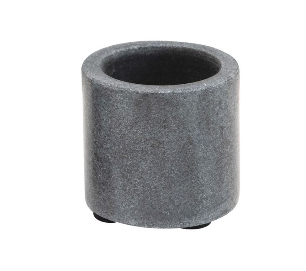 Marble Tealight Holder, Black