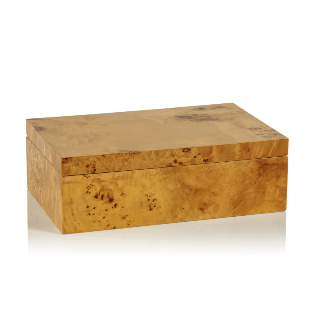 Leiden Burl Wood Design Box, Large