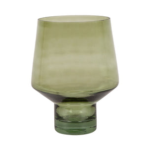Pilea Glass Vase - Green