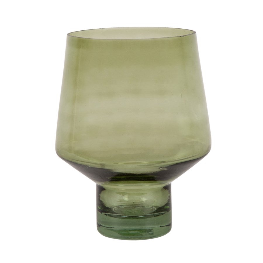 Pilea Glass Vase - Green