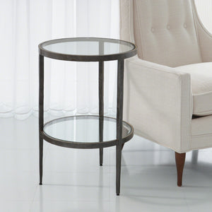 Laforge Two Tier Side Table Braised Brass