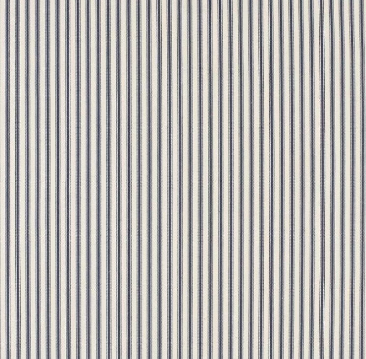 French Ticking Indigo Throw Pillow Cover - 23x23