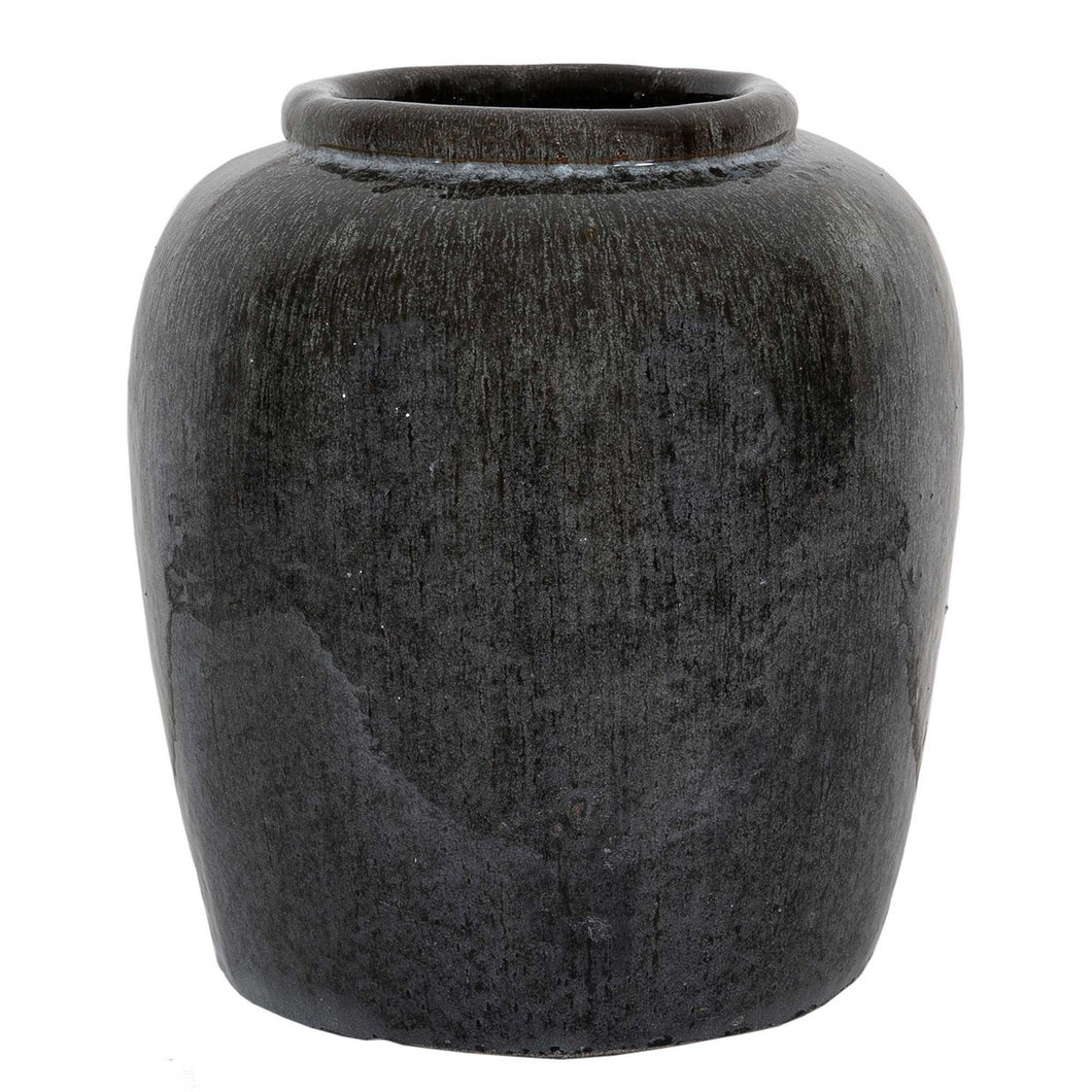 Stoneware Vase, Medium, Light Grey