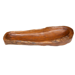 Teak wood bowl