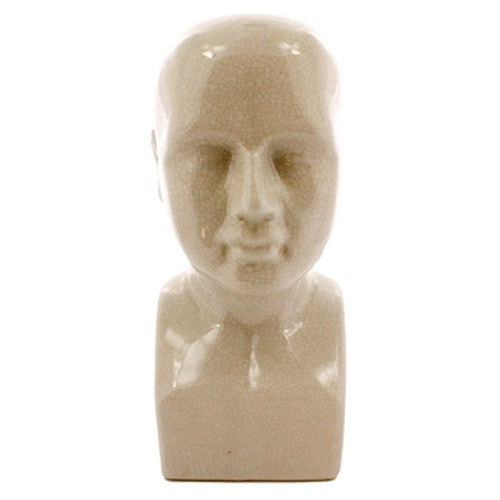 Phrenology Head Ceramic Lrg White