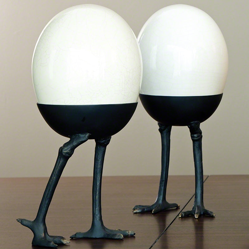 Ostrich Egg on Legs